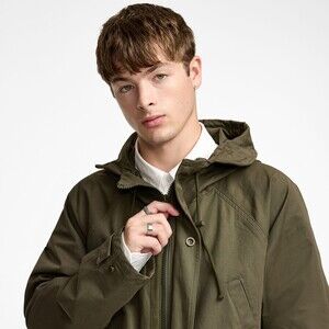 New Era Cap Dark Khaki Fishtail Parka Jacket - Size XL